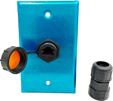 outdoor combo outlet and data jack weatherproof junction box|outdoor ethernet jack connectors.